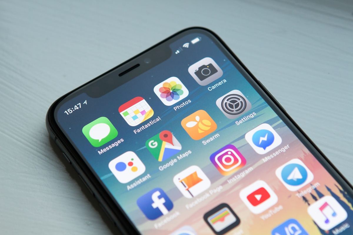 Smartphone with messaging apps